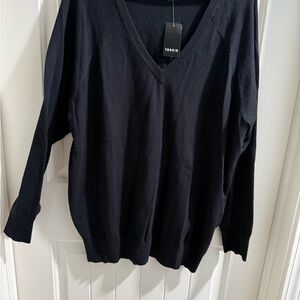 Torrid Classic Black V-Neck Sweater